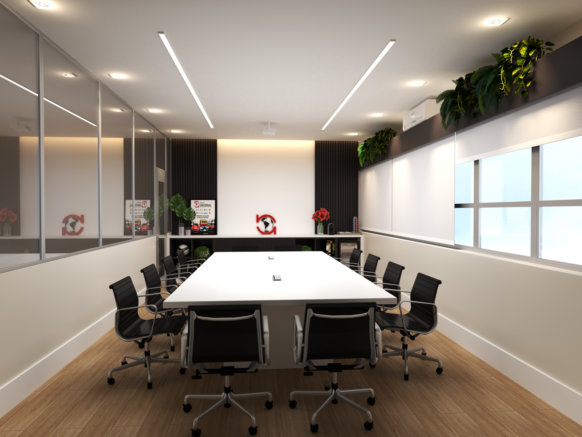Sala de Reuniões Corporativa – Universal Automotiva | 20 m²
